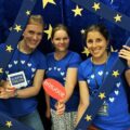 Drei Helferinnen am Stand der Europa-Union Dortmund